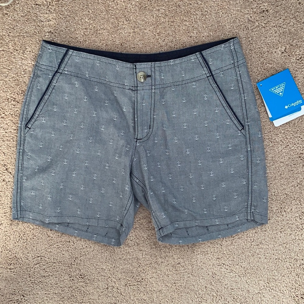 NWT COLUMBIA PFG CUTE SHORTS WITH ANCHORS SZ 2